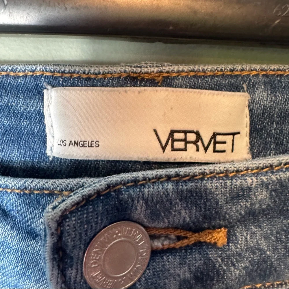 Vervet Classic‎ Blue Distressed Women Jeans Size 32 Style VT708